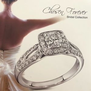 Engagement Ring + Wedding Band Set